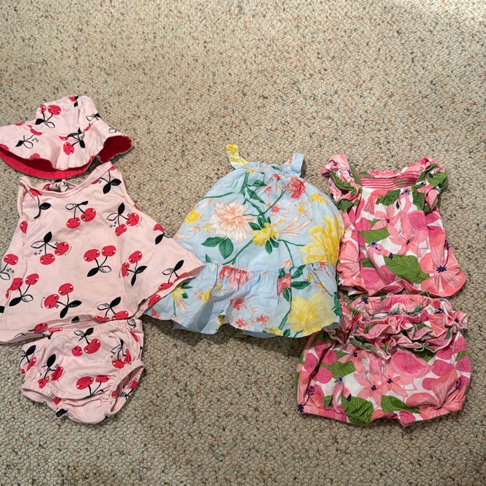Summer infant bundle 3 outfits
